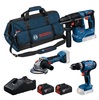 BOSCH GSB + GBH + GWS + 2× GBA 4.0Ah + GAL18V-40 - Kombinovaná súprava 18V - 0615A500AG