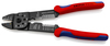 KNIPEX 97 21 215 SB Lisovacie kliešte s multi-komponentnými úchopmi čierne lakované 230 mm