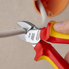 KNIPEX 70 06 160 T BK Bočné cvikacie kliešte izolované s multi-komponentnými úchopmi, VDE testované 