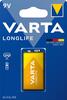 VARTA Baterka LONGLIFE 9V E-Block, 1 ks list. Varta