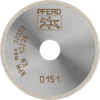 PFERD TOOLS Diamantové / CBN rezné nástroje EP Bond D1A1R 50-1,4-10 D 151 GAD