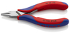KNIPEX 64 22 115 Čelné cvikacie kliešte pre elektroniku s multi-komponentnými úchopmi 115 mm