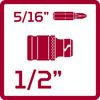GEDORE RED Adaptér bitový 1/2x5/16 R67100006 Gedore Red