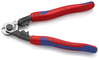 KNIPEX 95 62 190 SB Nožnice na oceľové lanká kované s multi-komponentnými úchopmi 190 mm