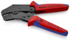 KNIPEX 97 52 20 Lisovacie kliešte krátky dizajn s multi-komponentnými úchopmi leštené 195 mm