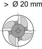 FORMAT Fréza 20mm Z4 HSS Co8 NF DIN844L Format