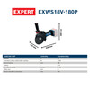 BOSCH EXPERT EXWS18V-180P - Akumulátorová uhlová brúska sólo - 06019H6M00