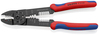 KNIPEX 97 22 240 SB Lisovacie kliešte s multi-komponentnými úchopmi čierne lakované 240 mm