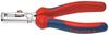 Abisolierzange verchromt mit Mehrkomponenten-Griffen 160mm qmm KNIPEX