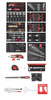 GEDORE RED Vozík dielenský 166 diel 6 zásuviek MECHANIC R21562002 Gedore Red