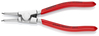 KNIPEX 46 13 A1 Kliešte na poistné krúžky pre vonkajšie poistné krúžky na hriadeľoch poplastované po