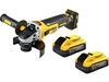 DeWALT Brúska uhlová aku DCG405S2T 125mm 18V 2x3,5Ah POWERSTACK