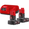 MILWAUKEE M12NRG-602 NRG sada akumulátorů a nabíječky - 4933451903