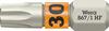 WERA Bit z TVrdého materiál 1/4" DIN 3126 C6.3 T30x25mm s funkciou uchytenia Wera