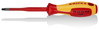 KNIPEX 98 25 02 SLS (Štíhly) PlusMinus skrutkovač Pozidriv® izolovaná multi-komponentná rukoväť, VDE