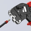 KNIPEX 97 53 09 SB Automatické lisovacie kliešte pre dutinky s predným vkladaním s multi-komponentný
