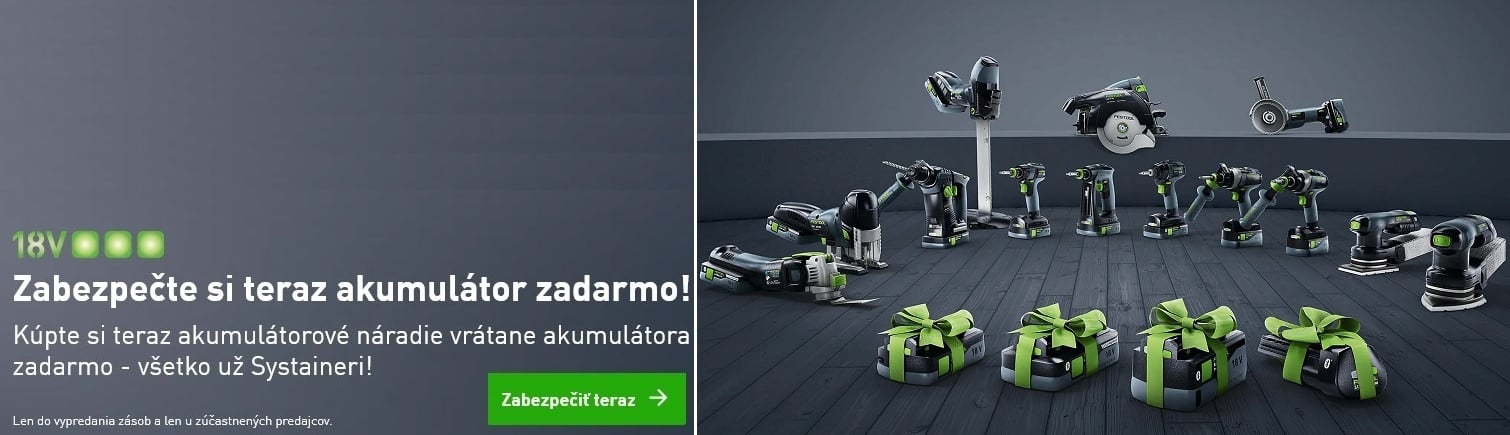 FESTOOL AKU ZDARMA