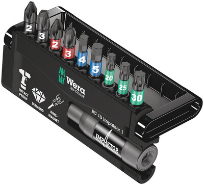 WERA Bit-Check 10 Impaktor 1 SB, 10-dielny