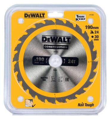 DeWALT Fűrészlap 190 × 30 mm, 24 fog ATB 20° DT1944