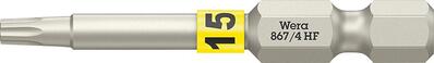 WERA Bit z tvrdokovu 1/4" DIN 3126 E6.3 T15x50mm s funkciou uchytenia Wera