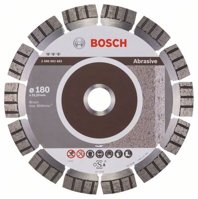 BOSCH Diamantový rezací kotouc Best for Abrasive 180 x 22,23 x 2,4 x 12 mm