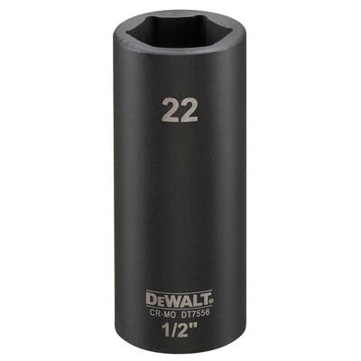 DeWALT HLAVICA 22 MM 1/2 - KRATKA DT7540