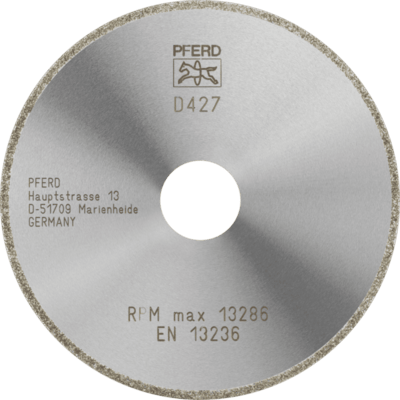PFERD TOOLS Diamantové / CBN rezné nástroje EP Bond D1A1R 115-2-22,23 D 427 GAD