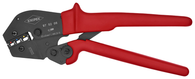 KNIPEX 97 52 06 SB Lisovacie kliešte tiež na obojručné používanie s protišmykovými plastovými úchopm