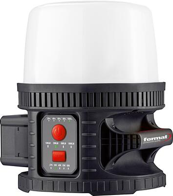 Batériový rotačný maják IP65 1000 – 10 000 lúmenov BatterySwitch FORMAT