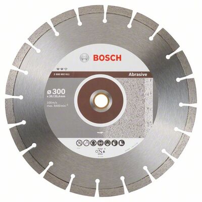 BOSCH Diamantový rezací kotúc Expert for Abrasive 300 x 20,00+25,40 x 2,8 x 12 mm
