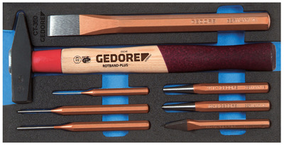 GEDORE 1500 CT1-350 Sada dlát v module Check-Tool