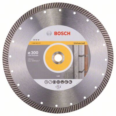 BOSCH Diamantový rezací kotouc Best for Universal Turbo 300 x 20,00 + 25,40 x 3 x 15 mm