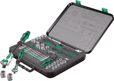 WERA SADA NÁSTRČNÝCH KĽÚČOV ZYKLOP SPEED 1/4" A 1/2" 43 KS 05160785001