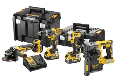 DeWALT KOMBO SADA 18V 3x5,0Ah TSTAK (DCD796+DCF887+DCH273+DCG405) DCK422P3T