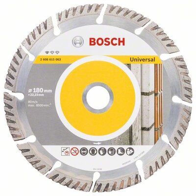 BOSCH Diamantový rezací kotúč Standard for Universal 180 x 22,23 - 2 608 615 063