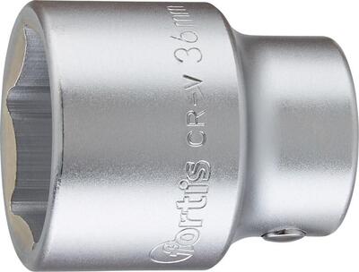FORTIS Hlavica 1/2" 6 hran 36 x 60mm CrV DIN3124 Fortis