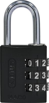 ABUS Zámok s číselným kódom 144/30 čierny Lock day