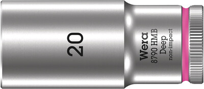 WERA 8790 HMB Deep Nástrojná hlavica, upínacia časť 3/8", 20 x 64 mm
