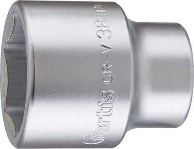 FORTIS Hlavica 1/2" 6 hran 38 x 65mm CrV DIN3124 Fortis