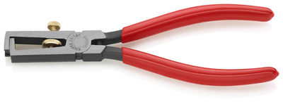 KNIPEX 11 01 160 SB Odizolovací nástroj s otváracou pružinou, univerzálne poplastované čierne atrame
