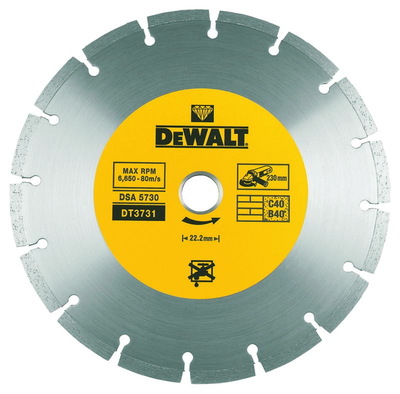DeWALT DT3731 OSZTÓLEMEZ ÁTM. 230x22,2mm BETON/TÉGLA