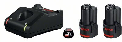 BOSCH 2× GBA 12V 2.0Ah + GAL 12V-40 Professional - 1 600 A01 9R8 - Základná súprava