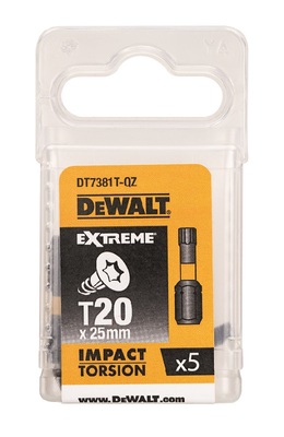 DeWALT NÁSTAVCE PRE RÁZOVE UTAHOVACE 25mm T20 DT7381T