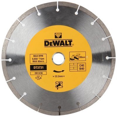 DeWALT DT3711 - Delící diamantový kotouc 125x22,2mm Beton/Cihla