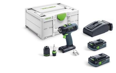 FESTOOL Akumulátorový vrtací skrutkovac T 18+3 HPC 4,0 I-Plus 576446 