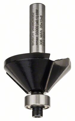 BOSCH Fazetové frézy 8 mm, B 11 mm, L 15 mm, G 56 mm, 45°