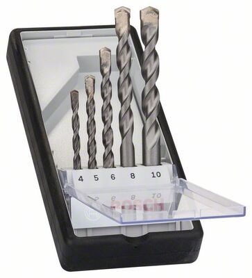 BOSCH 2607010524 - 5-dielna súprava vrtákov do betónu Robust Line CYL-3 4; 5; 6; 8; 10 mm