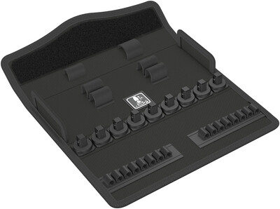 WERA 9473 Textilný box 8004 B Zyklop Metal 3/8", prázdny, 240 x 32 x 91 mm