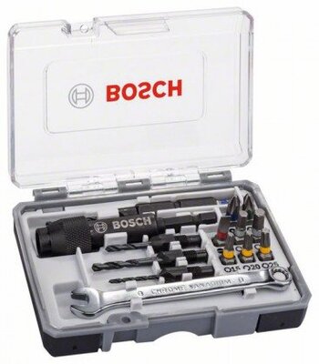BOSCH Fúró és meghajtó 2 az 1-ben készlet, 20 részes - 2607002786