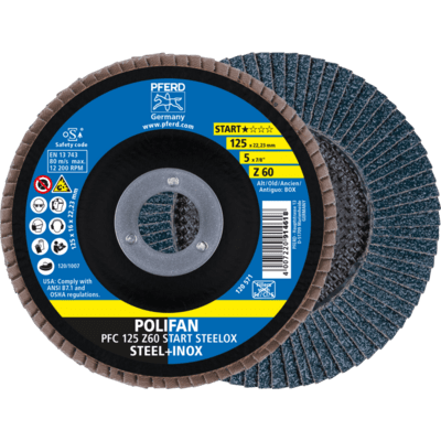 PFERD TOOLS POLIFAN-Disky s plochým okrajom PFC 125 Z 60 Z-START